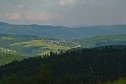 Rychwałdek, view from Jastrzębica (2020)