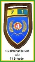 SADF 4 Maintenance Unit with 71 Brigade Unit Flash