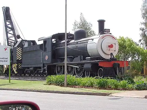 Sharp, Stewart-built ex Midland System no. 372, SAR no. 482, with a bogie tender, Koedoespoort, 30 Sept. 2009
