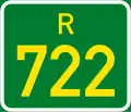 Regional route R722 shield