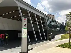 Entrance B of the station at Jalan Sultan Mohamed.