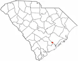 Location of Lincolnville in South Carolina
