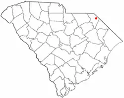 Location of Tatum in South Carolina