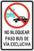 R-4-9 Do not block bus lane