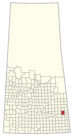 Location of the RM of Fertile Belt No. 183 in Saskatchewan