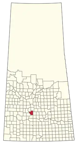 Location of the RM of Loreburn No. 254 in Saskatchewan