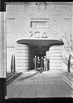 2CA radio studio building circa 1938