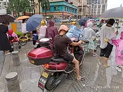 Different models being ridden by customers.