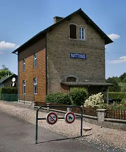The old railway station in Nitting