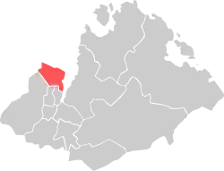 Location within Sandnes municipality