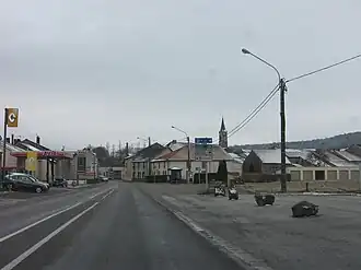 The road into Saint-Thiébault