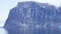 Qingaarsuaq, the northwestern cape and pillar, a breeding site for thousands of fulmars[4]
