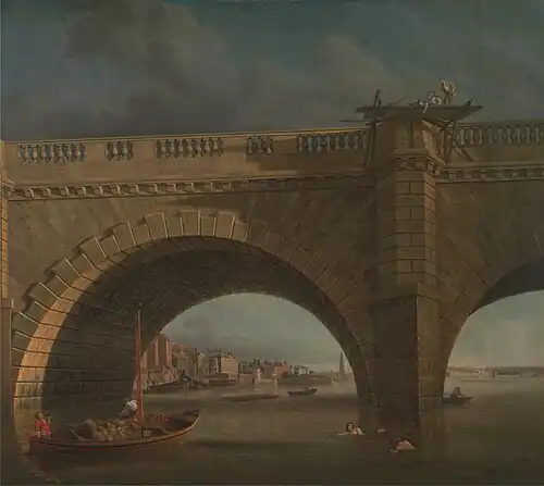 An Arch of Westminster Bridge, 1750