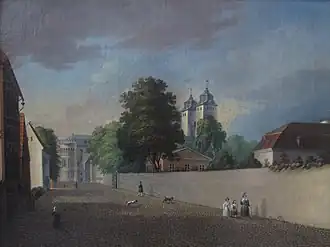 Sandgatan in Lund (1832-1833)