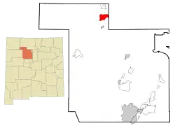 Location of La Jara, New Mexico