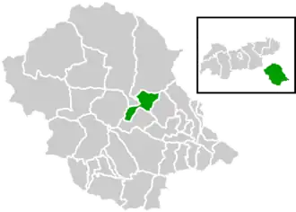 Location within Lienz district