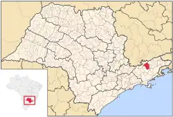 Location in the state of São Paulo