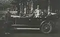 Sardar Homayoun at the steering wheel of a Rolls-Royce