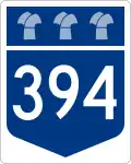 Highway 394 marker
