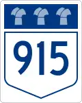 Highway 915 marker