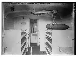 Inside the ammunition wagon.