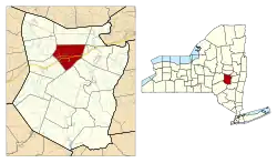 Location in Schoharie County and the state of New York.