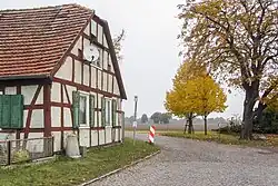 Listed half-timbered house in Schwarzwolz
