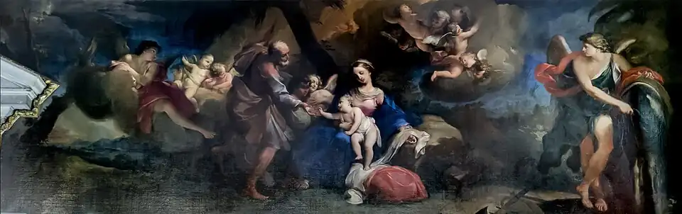 The rest of the Holy Family in Egypt by Antonio Balestra