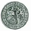 Seal of Johann III of Holstein-Kiel, c. 1323-1350