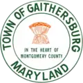 Seal of the Town of Gaithersburg (discontinued in 1967)