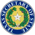 Seal of the Texas secretary of state