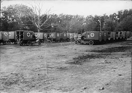Romanian Model T "Regina Maria" ambulances, 1917