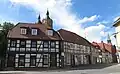Half-timbered houses in Steinstraße