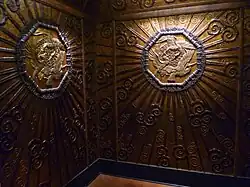 Interior of a Selfridges lift from 1928 in the former 20th-century section