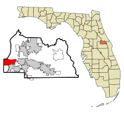 Location in Seminole County and the state of Florida