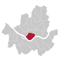 Location of Yongsan District in Seoul