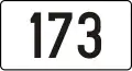 Secondary road number