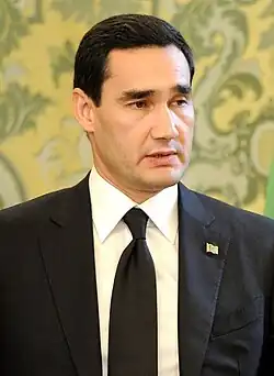 Turkmenistan Serdar Berdimuhamedow President of Turkmenistan[44]