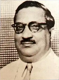 Seth Parsram Viroomal Panjabi in the 1940s. Hira's uncle was the second generation in the family business.