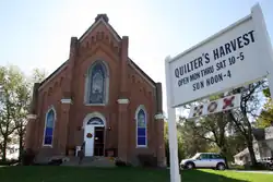 The old church building along State Road 25 in Shadeland