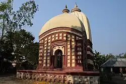 The Shyama Sundara deul with porch in front at Paikbheri built in 1730