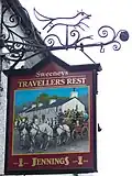 The pub's sign in 2010