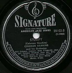 Signature Record by Coleman Hawkins