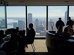 The Signature Lounge facing south in 2017