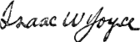 Isaac Wilson Joyce's signature