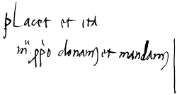 Leo X's signature