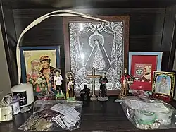 A Filipino Catholic home altar in Morden, Manitoba