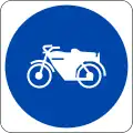 Route to be used by motorcycles only