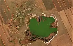 Vozdvizhenka and lake Sintas Sentinel-2 image.