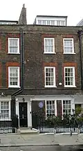 Sir John Gielgud's house at No.16, Cowley Street
